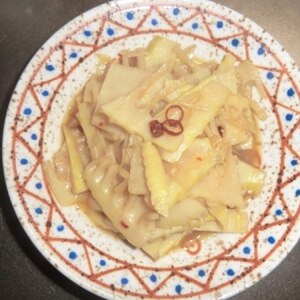 筍の塩麹入り韓国風ピリ辛メンマ